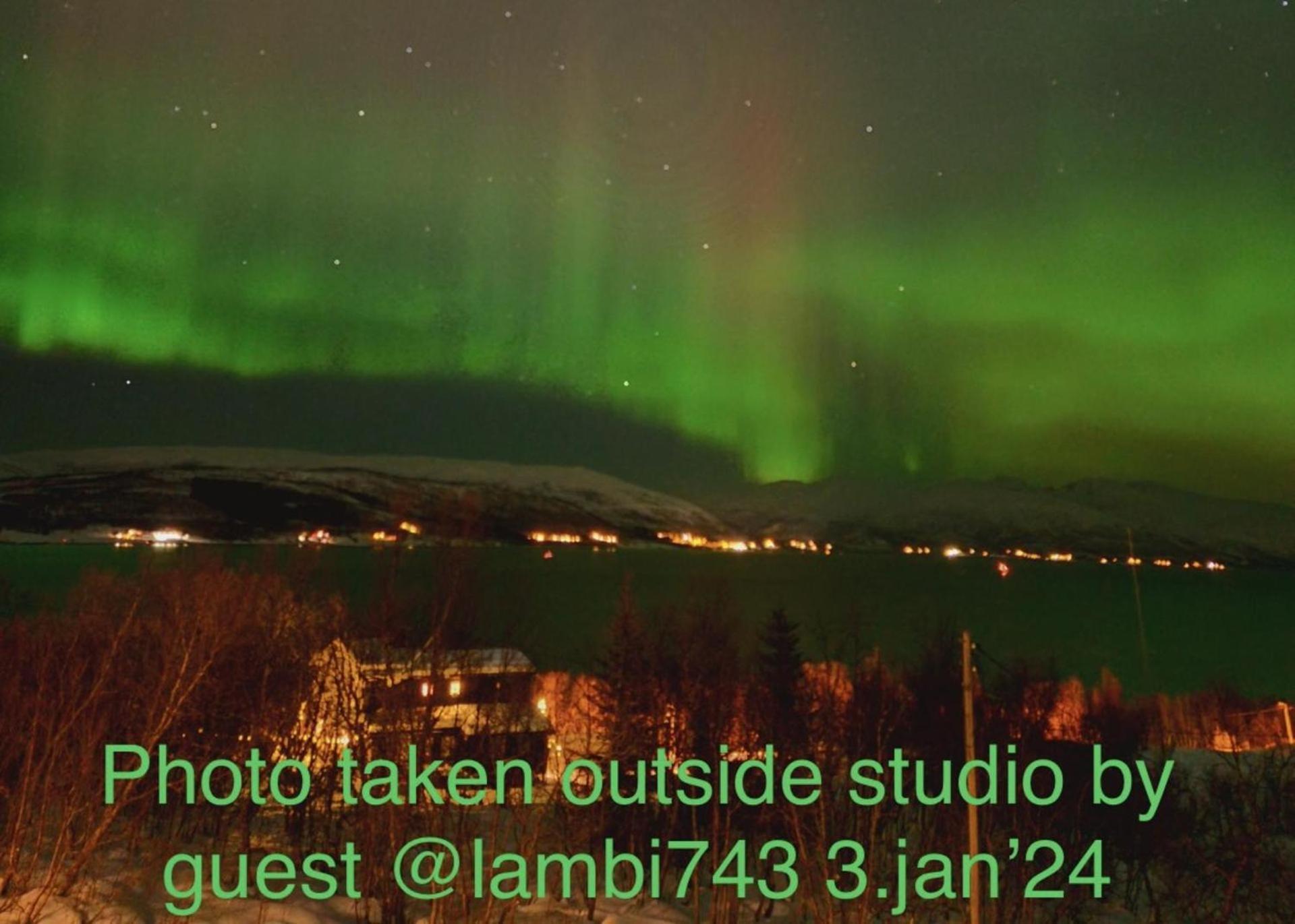 New Studio Apartment In Tromso - Aurora Hotspot Exterior foto